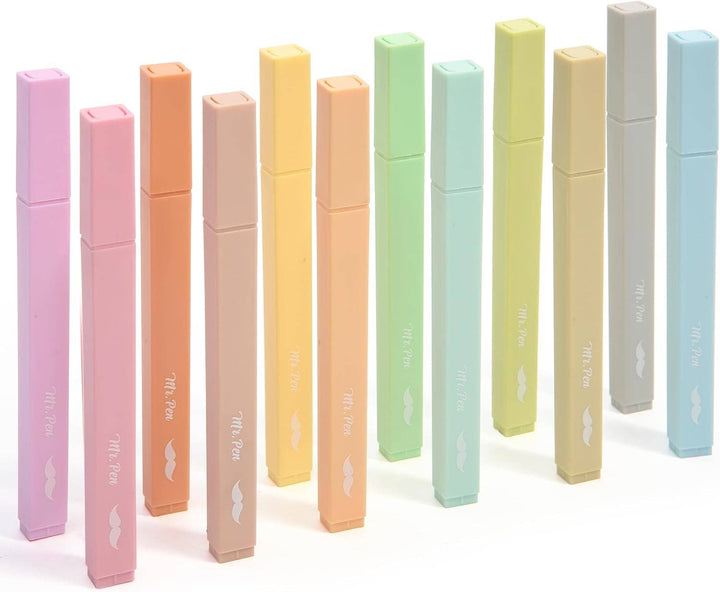 Mr. Pen - Highlighters 12 Pack Macaron