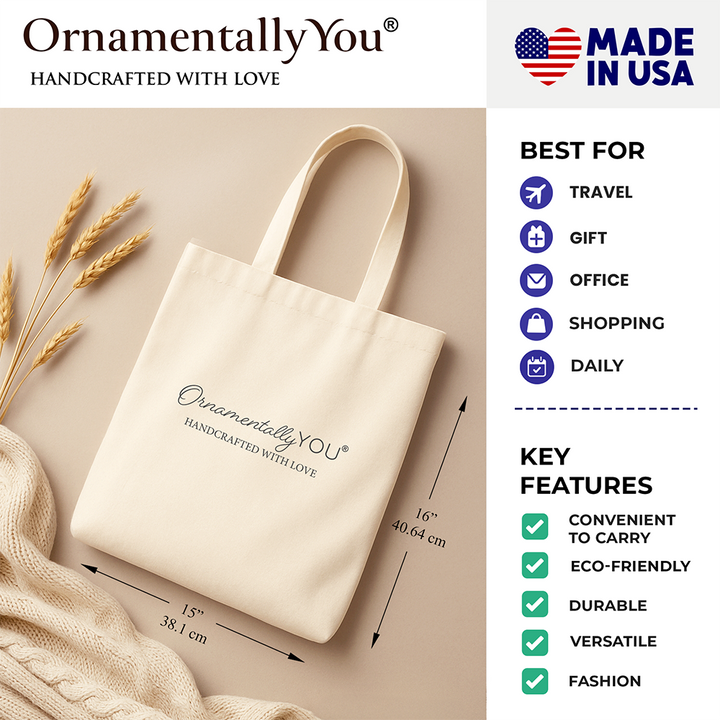 OrnamentallyYou - Made For More Christian Canvas Tote Bag, Ephesians 2:10 Leopard Faith Bible Verse Easter Gift Shopper
