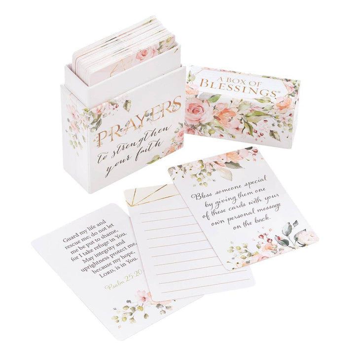 Christian Art Gifts - Box of Blessings Prayers to Strengthen Your Faith