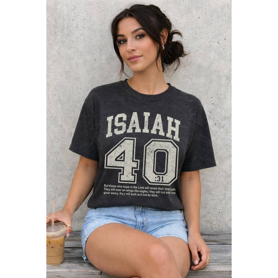 HRTandLUV - ISAIAH 40 31 MINERAL GRAPHIC TEE