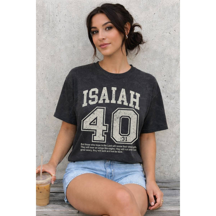 HRTandLUV - ISAIAH 40 31 MINERAL GRAPHIC TEE