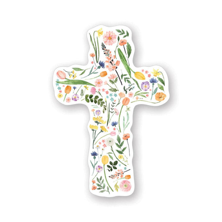 Sincere Surroundings - Floral Cross - Stickers