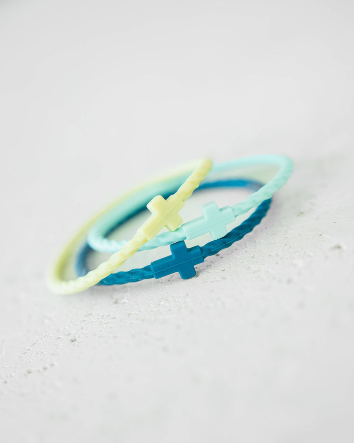 In God We Must - Infinity Cross Bracelets- Salt &amp; Surf