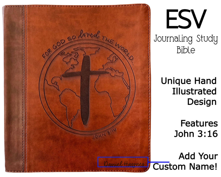 Joy Creative Bibles - ESV Journaling Study Bible - John 3:16