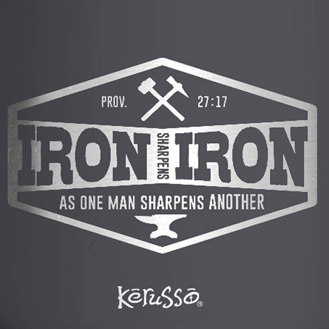 Kerusso - Kerusso 14 oz Mug With Handle Iron Sharpens Iron