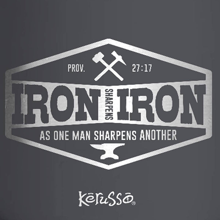 Kerusso - Kerusso 14 oz Mug With Handle Iron Sharpens Iron