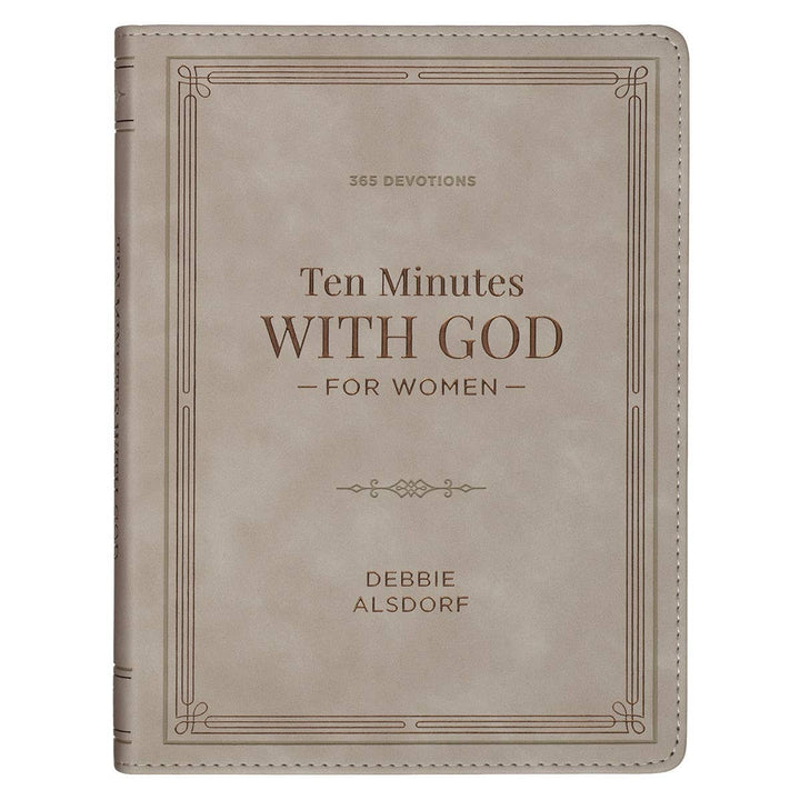 Christian Art Gifts - Devotional 10 Minutes with God for Women Faux Leather