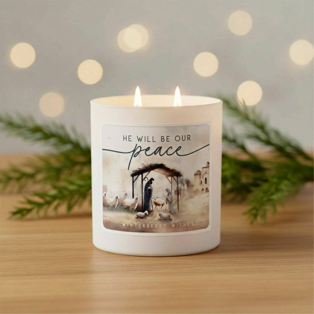 Sincere Surroundings - Our Peace Nativity - WBR - Candles