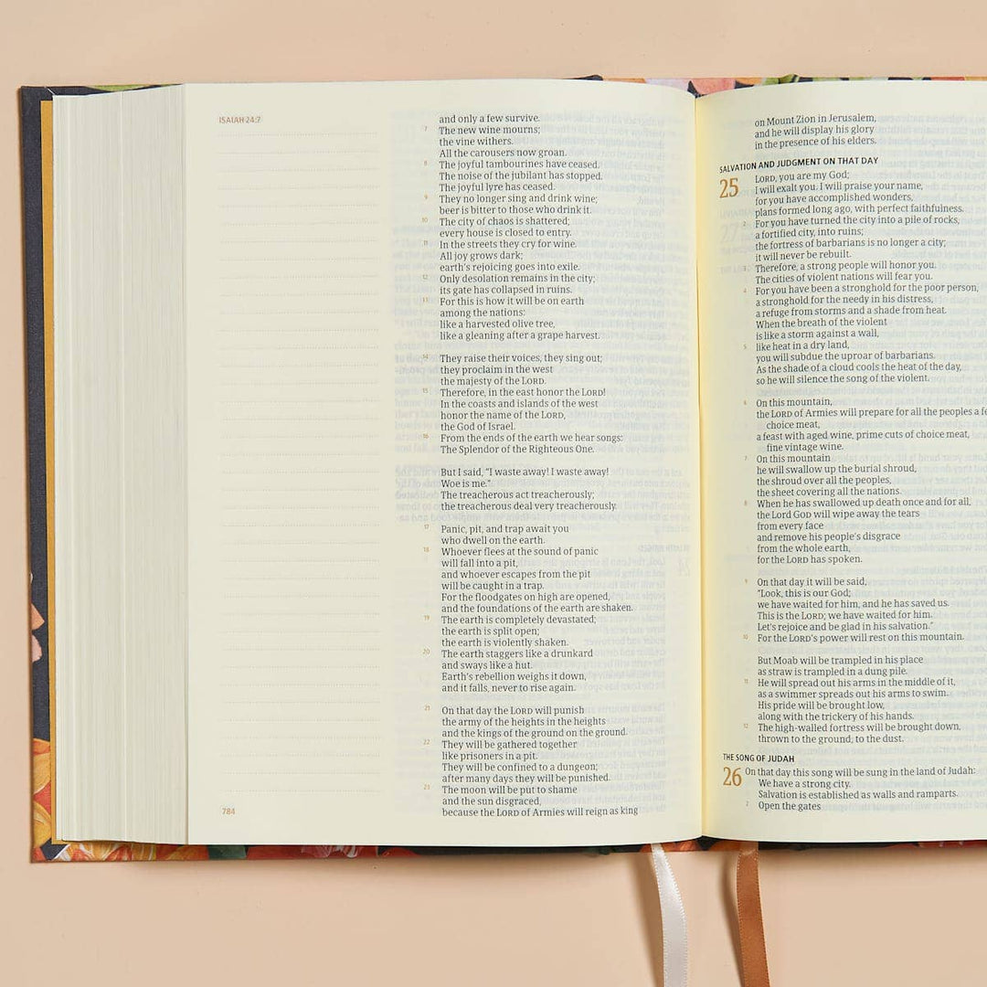 Lifeway - CSB Hosanna Revival Notetaking Bible, Dahlias Edition