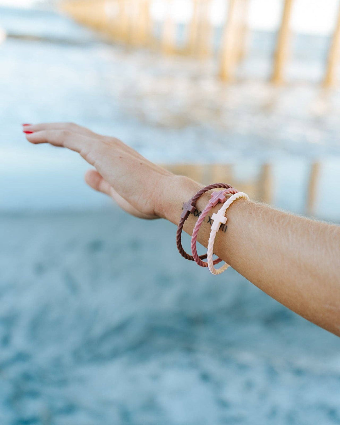 In God We Must - Infinity Cross Bracelets- Twilight