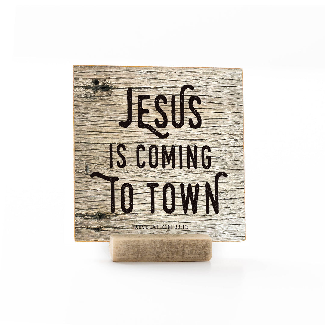 Revelation Culture - Christmas | Wood Message Art Card Flat Card | 4 x 4