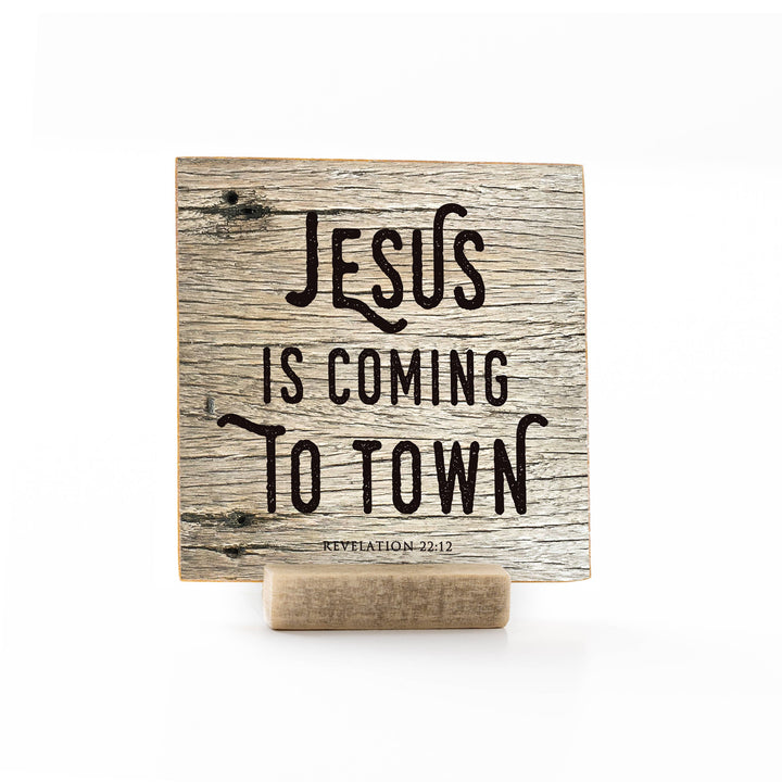 Revelation Culture - Christmas | Wood Message Art Card Flat Card | 4 x 4