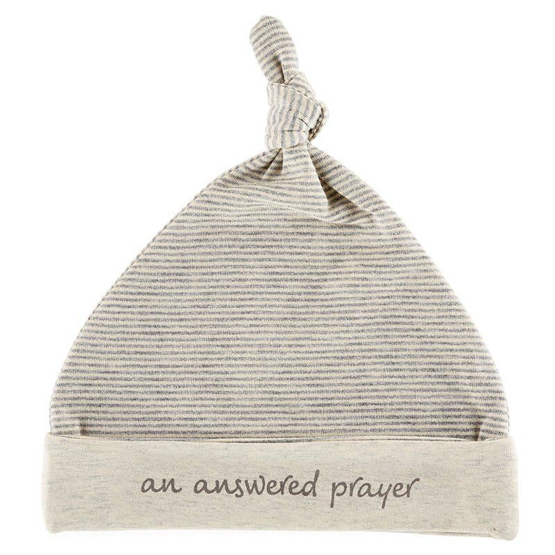 Faithworks by Creative Brands - Cap - Cream/Grey - Answered Prayer, Newborn