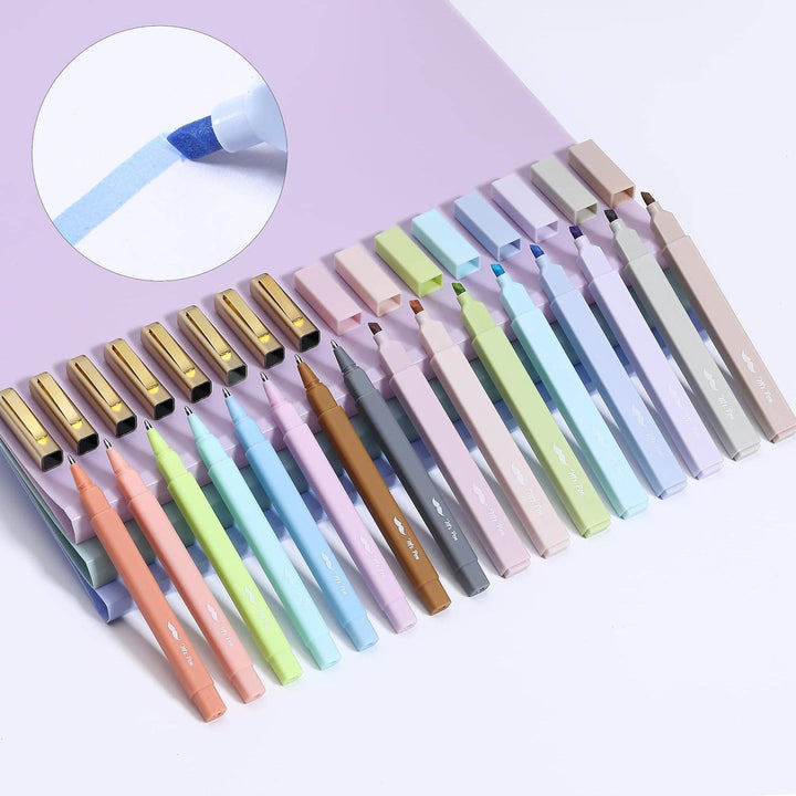 Mr. Pen - Bible Highlighters &amp; Pens No Bleed 16 Pack Pastel