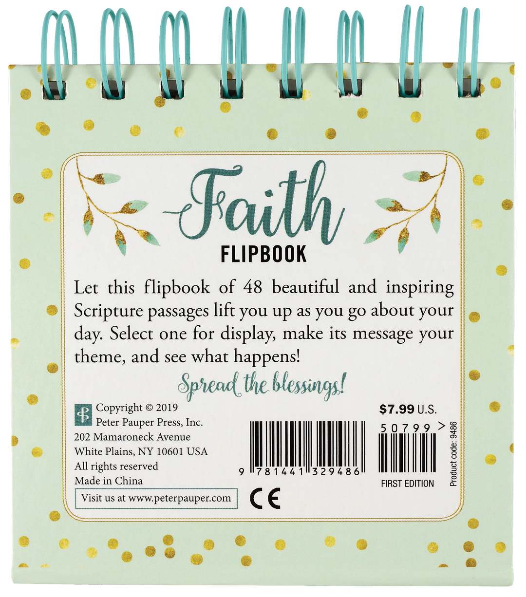 Peter Pauper Press - Faith Desktop Flipbook,Faith Desktop Flipbook
