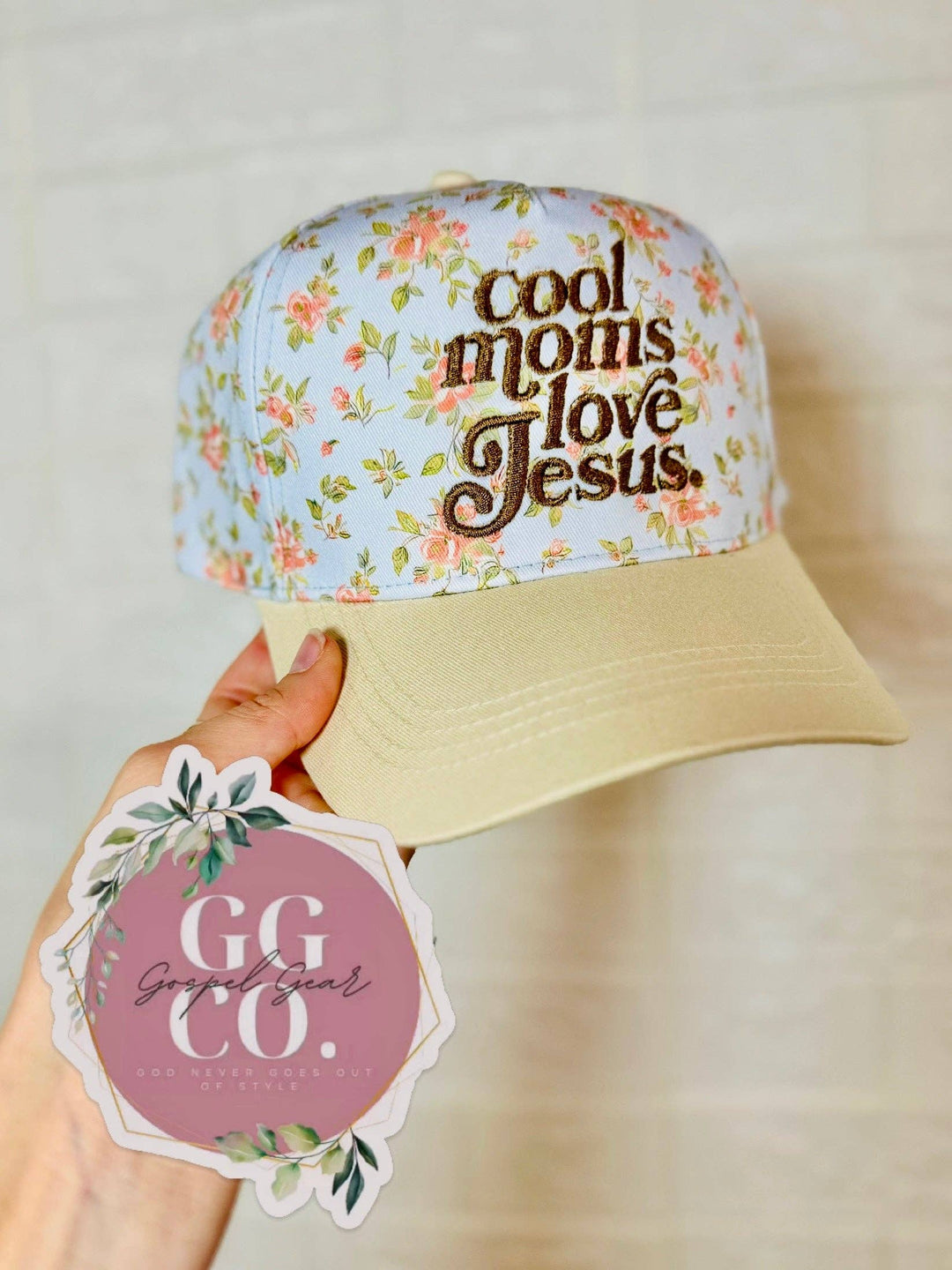 Gospel Gear Co - Cool Moms Love Jesus Embroidered Hat