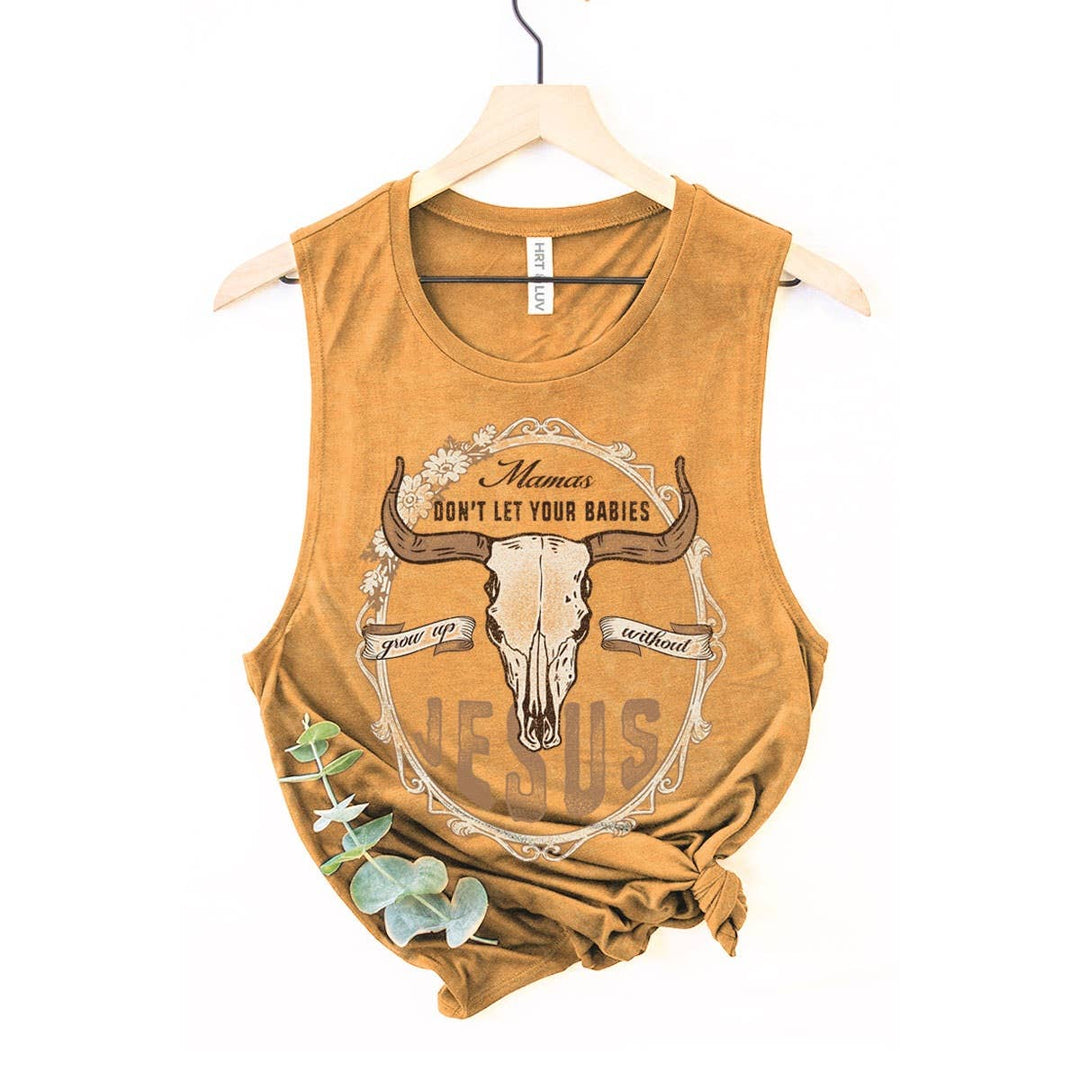 MAMAS JESUS MINERAL GRAPHIC TANK TOP