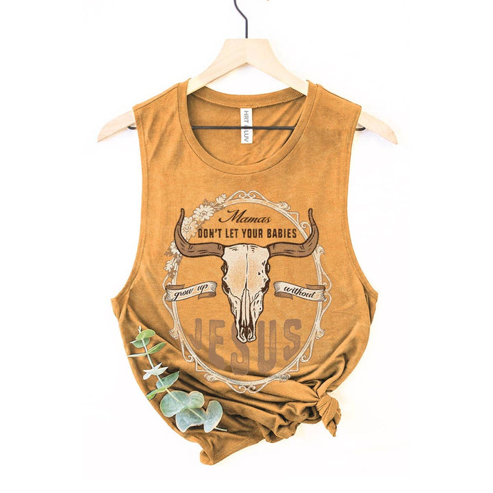 MAMAS JESUS MINERAL GRAPHIC TANK TOP