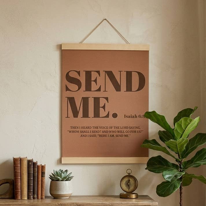 Send Me - Christian Canvas Wall Art - Isaiah 6:8