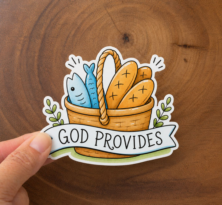Missional Merch - God Provides | Bible Stickers | Christian Sticker