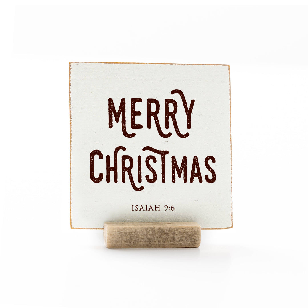 Revelation Culture - Christmas | Wood Message Art Card Flat Card | 4 x 4