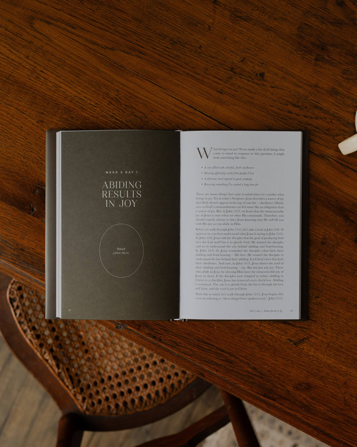The Daily Grace Co - Abide Hardcover Bible Study
