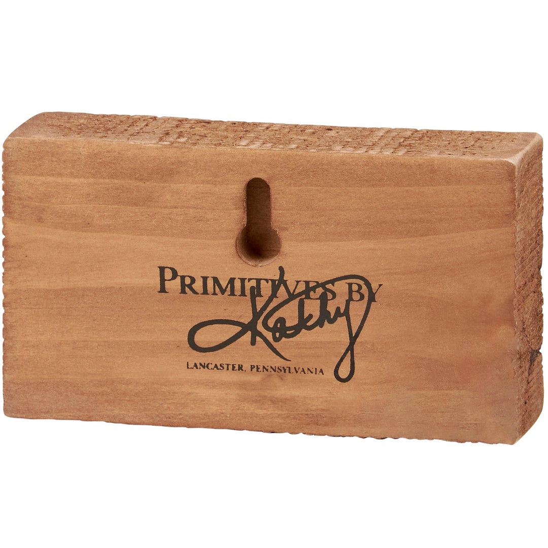 Primitives by Kathy - Begins With Christ Block Sign