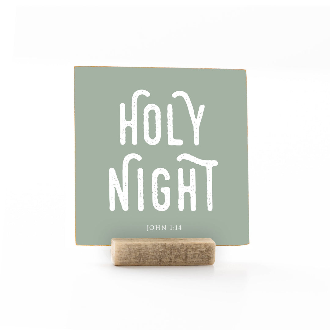 Revelation Culture - Christmas | Wood Message Art Card Flat Card | 4 x 4