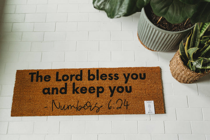 XL Doormat - Numbers 6:24 (New Length)