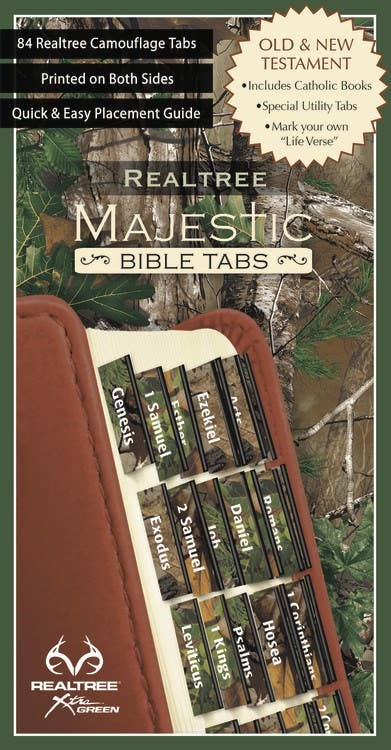 Hachette Book Group - REALTREE™ MAJESTIC BIBLE TABS - CAMO VERSION: Bible Tabs
