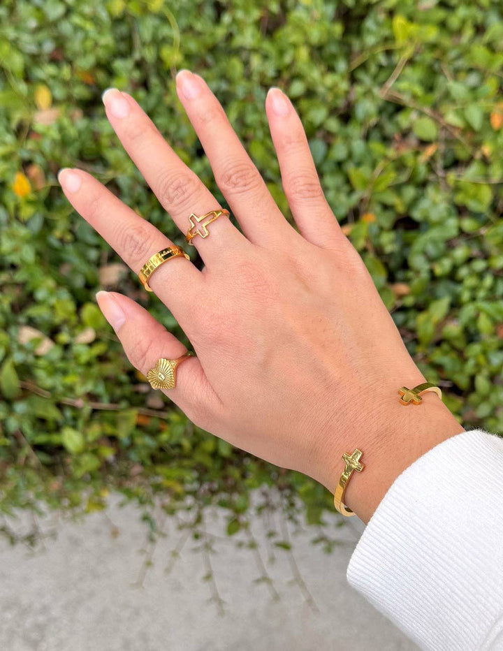 Elevated Faith - Open Cross Ring