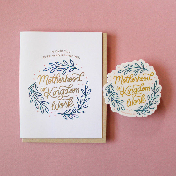 Motherhood is Kingdom Work Card