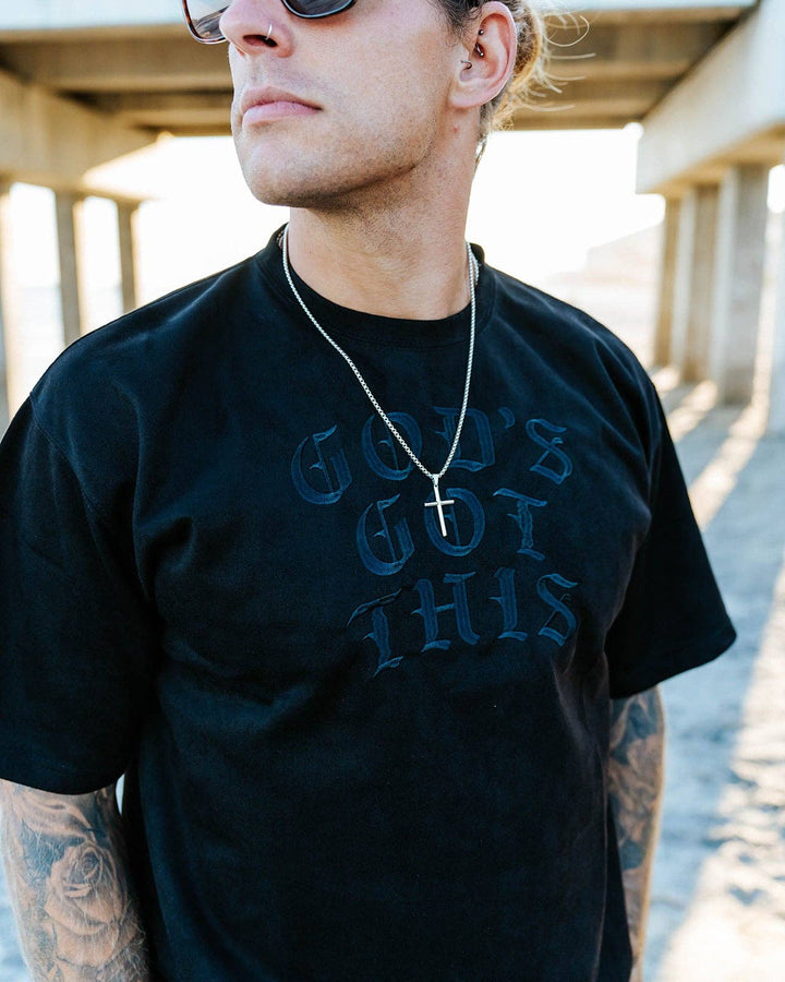 In God We Must - Silver Cross Necklace