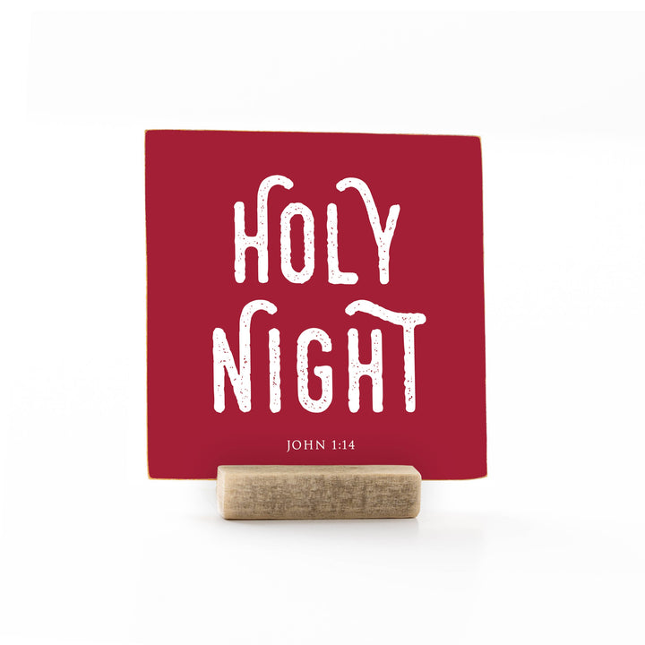 Revelation Culture - Christmas | Wood Message Art Card Flat Card | 4 x 4