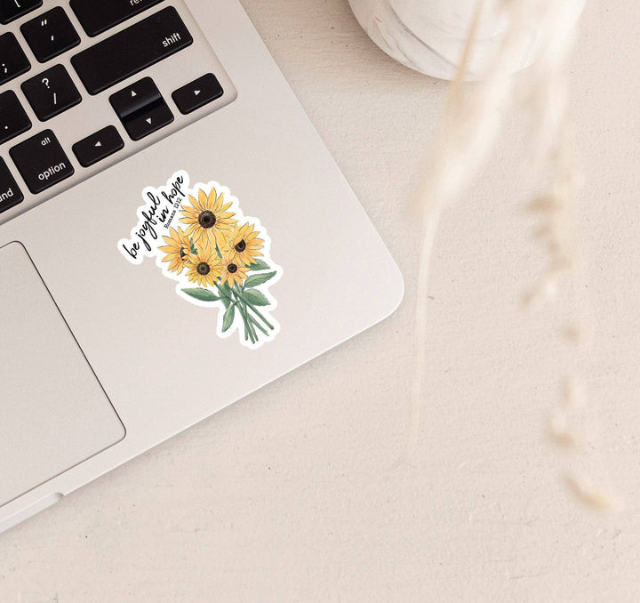 Be Joyful in Hope, Romans 12:12 Vinyl Sticker