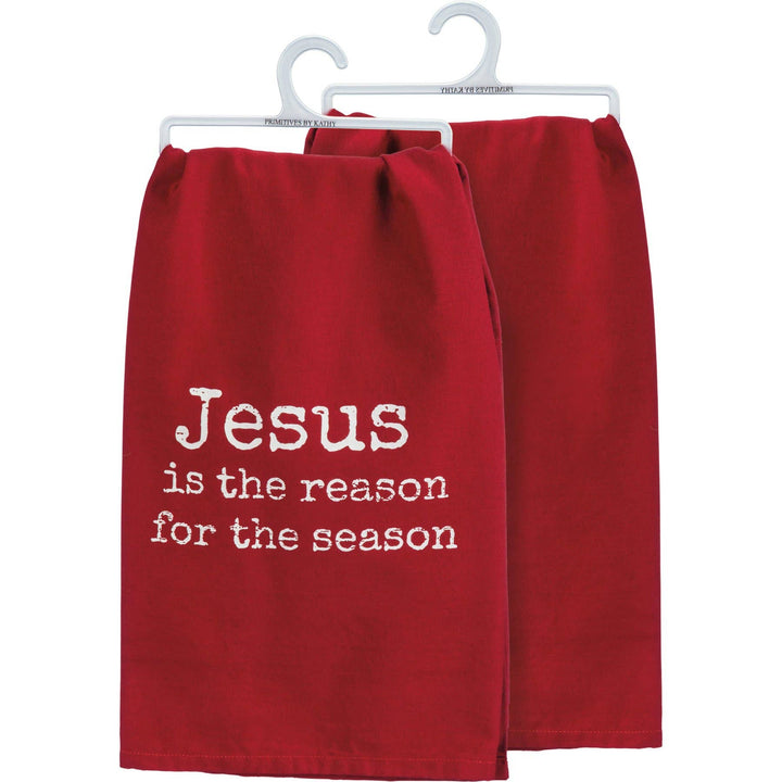 Primitives by Kathy - Jesus Is The Reason For The Season Kitchen Towel