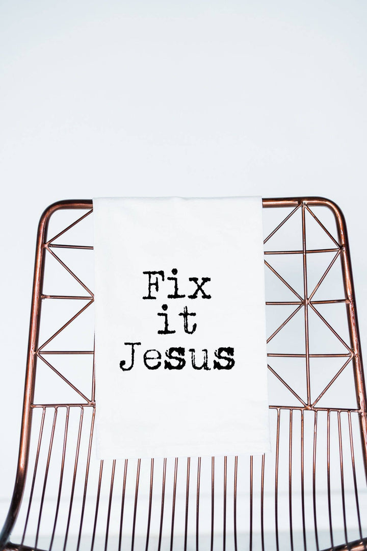 Fix It Jesus | Funny Gift Towel stocking stuffer friend gift