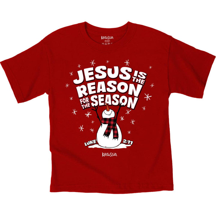 Kerusso - Kerusso Kids Christmas T-Shirt Jesus Is The Reason Snowman
