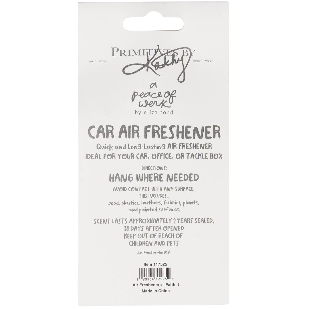 Primitives by Kathy - Faith It Till you Make It Air Freshener
