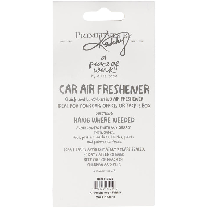 Primitives by Kathy - Faith It Till you Make It Air Freshener