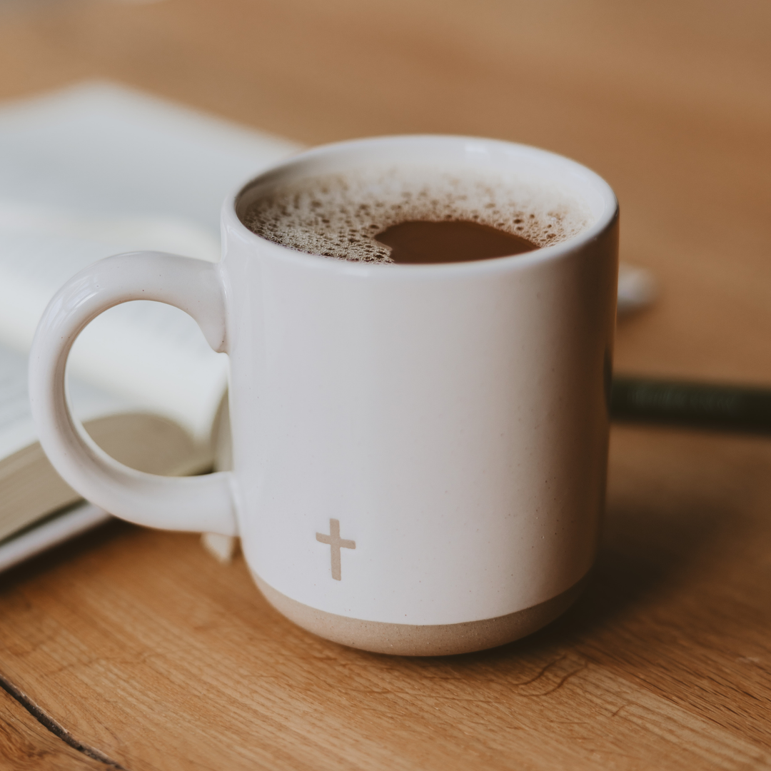 Cross Stoneware Coffee Mug - Home Decor &amp; Gifts