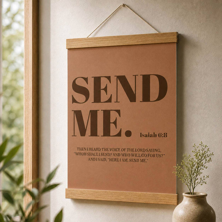 Send Me - Christian Canvas Wall Art - Isaiah 6:8
