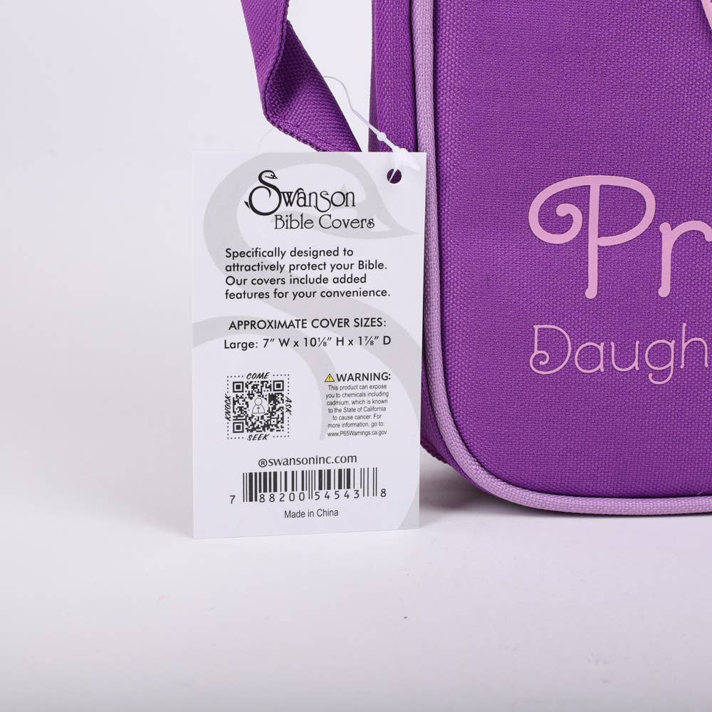Bible Cover Canvas Princess L