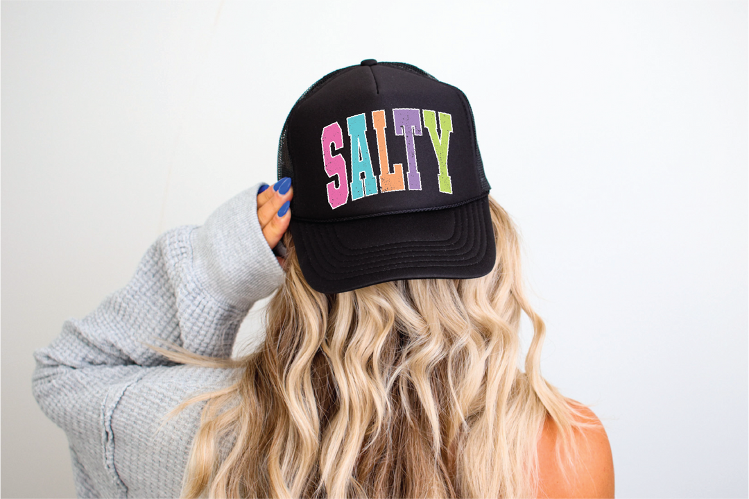 Southern Attitude Designs Inc - Salty - UNISEX BLACK TRUCKER HAT