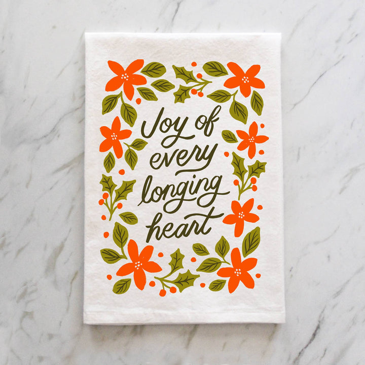 Naomi Paper Co. - Joy of Every Longing Heart Christmas Tea Towel