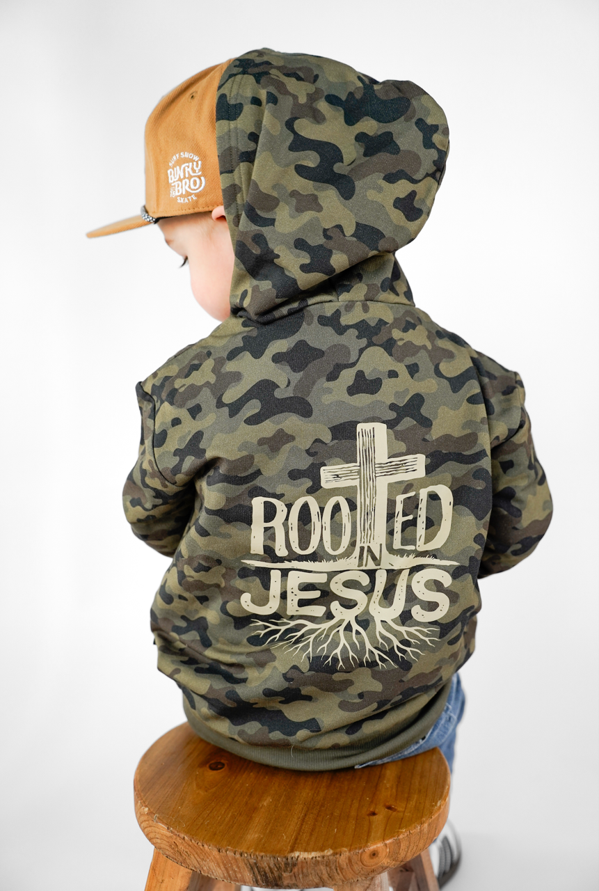 BRVE by Fletch - Rooted In Jesus Kids Hoodie