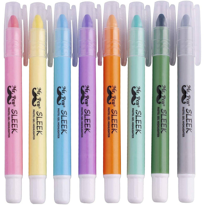 Mr. Pen - Gel Highlighters, No Bleed, 8 Pack