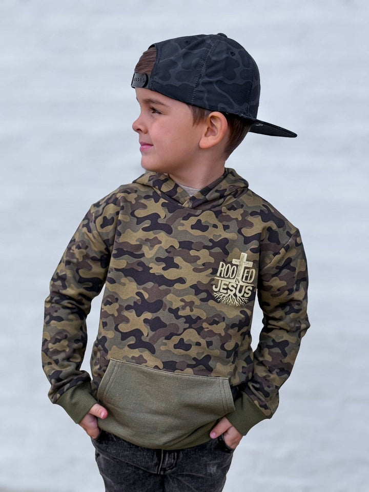 BRVE by Fletch - Rooted In Jesus Kids Hoodie