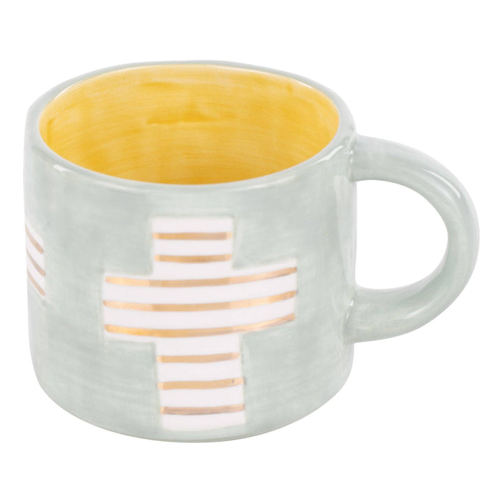 Gold Cross Mug - Easter Decor