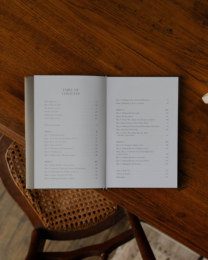 The Daily Grace Co - Abide Hardcover Bible Study